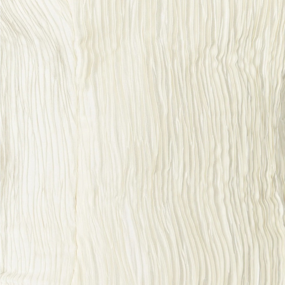 Meshki Cream Textured Maxi Dress with Side Slit - Picture 4 of 10